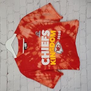 Kansas City Chiefs Crop Top W/Rhinestones